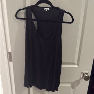 Women's Black Sleeveless Top